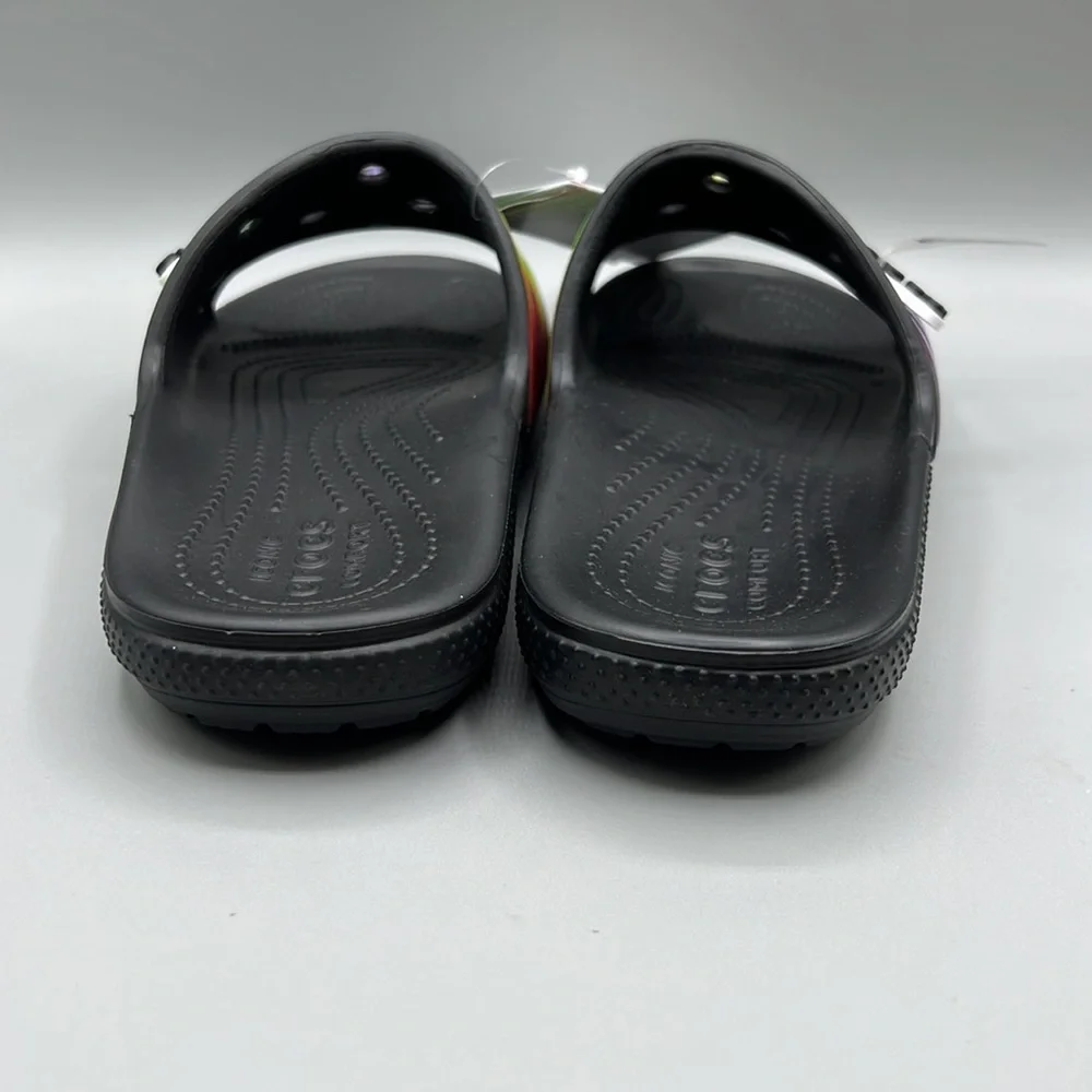 Crocs Unisex Graphic Classic Slide Sandals, Multi, 11 US Women‎ 9 US Men